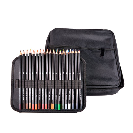 AK Interactive weathering potloden in een volledige set met stoffen etui en rits, voor verf- en modelbouwtoepassingen