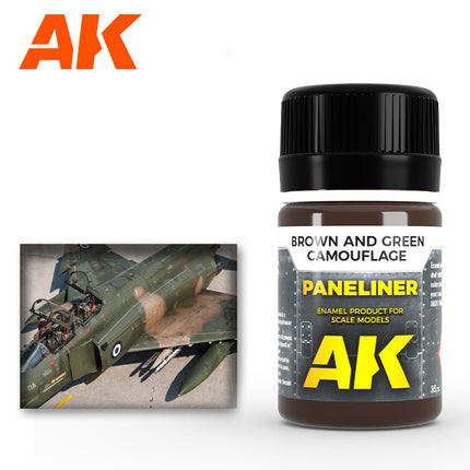 Brown & Green Camouflage Paneliner 35ml