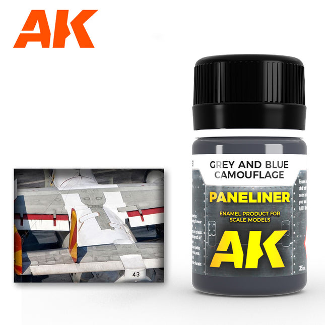 Grey & Blue Camouflage Paneliner 35ml