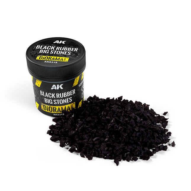 AK Black Rubber Big Stones 100ml