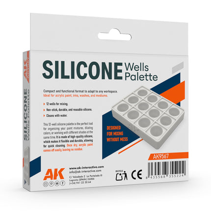 AK Silicone Wells Palette