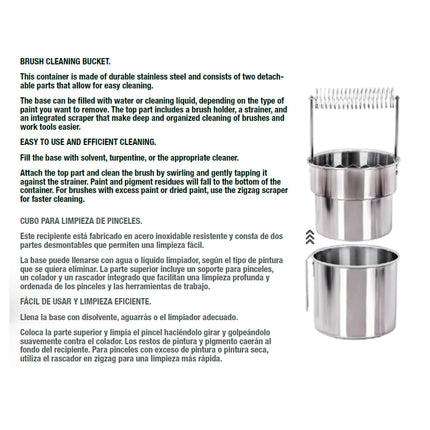 AK Stainless Steel Paint Brush Cleaner