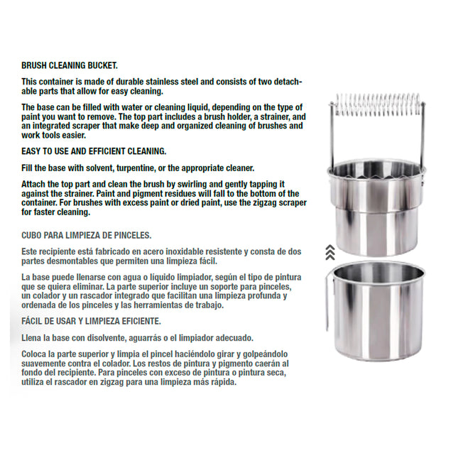 AK Stainless Steel Paint Brush Cleaner