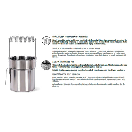 AK Stainless Steel Paint Brush Cleaner