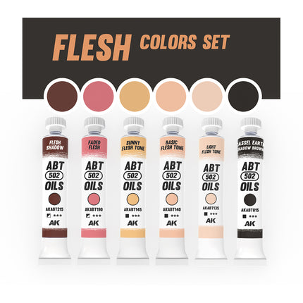 Flesh Colors Set ABT 502 Oils