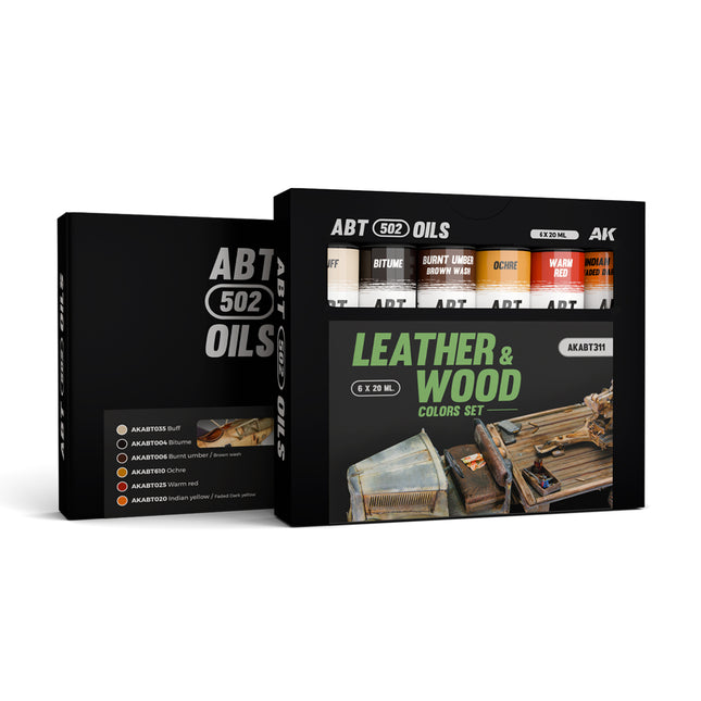 Leather & Wood Colors Set ABT 502 Oils