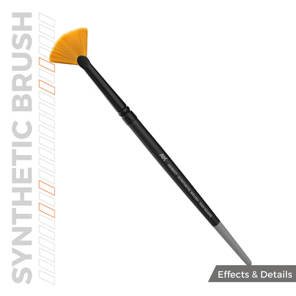 AK Fan Shaped Synthetic Brush