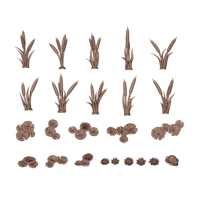 AK Basing Bits Water Lilies & Cattails