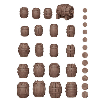 AK Basing Bits Wood Barrels