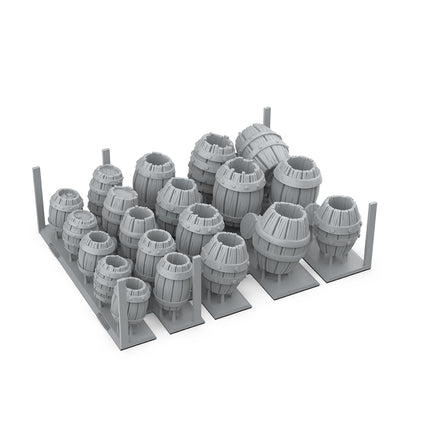 AK Basing Bits Wood Barrels