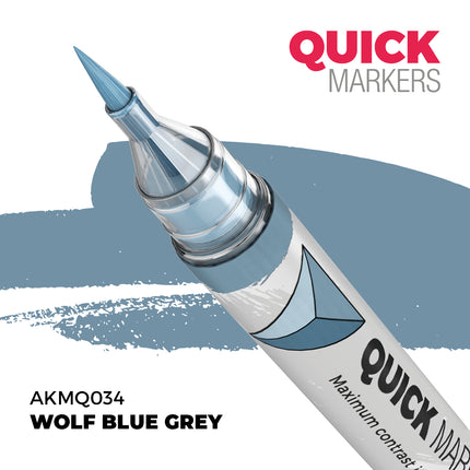 Quick Marker Wolf Blue Grey