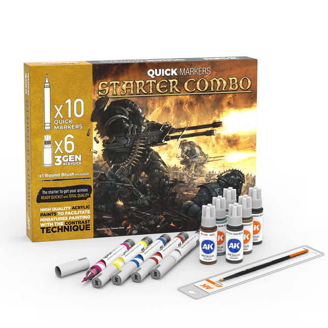 Starter Combo Quick Markers (10st) + 3Gen Set (6x18ml)