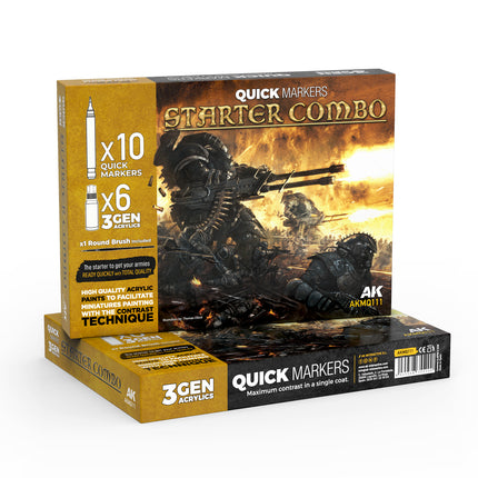 Starter Combo Quick Markers (10st) + 3Gen Set (6x18ml)