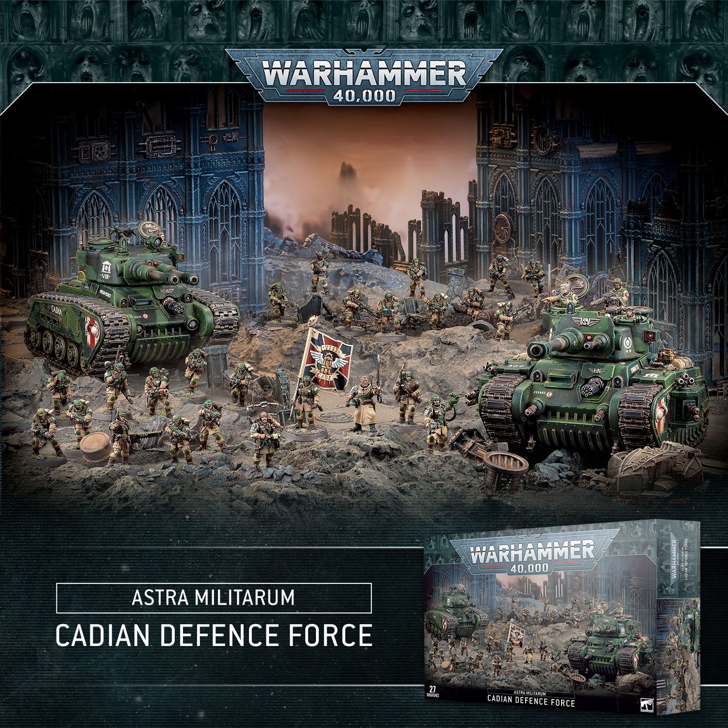 Battleforce Astra Militarum Cadian Defence force Een Kleine Wereld