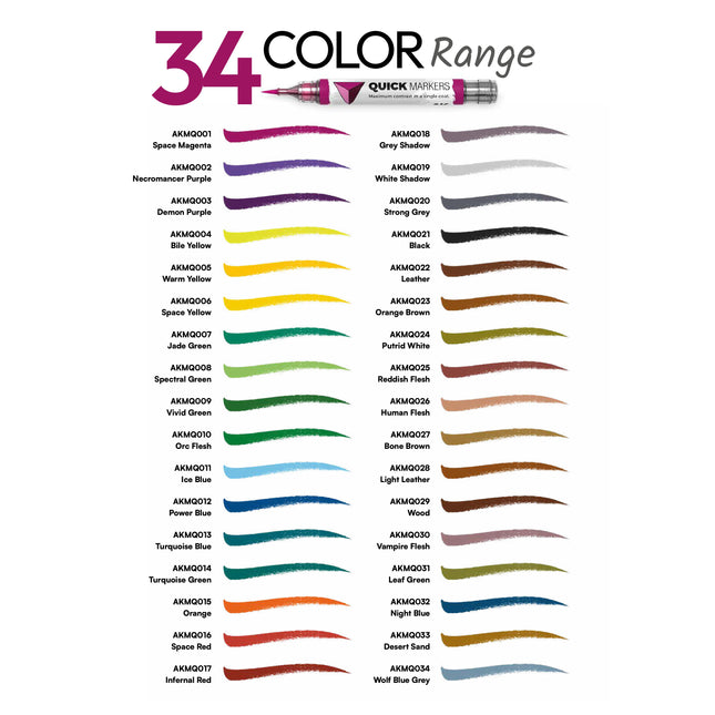 Quick Markers Set Skeletons