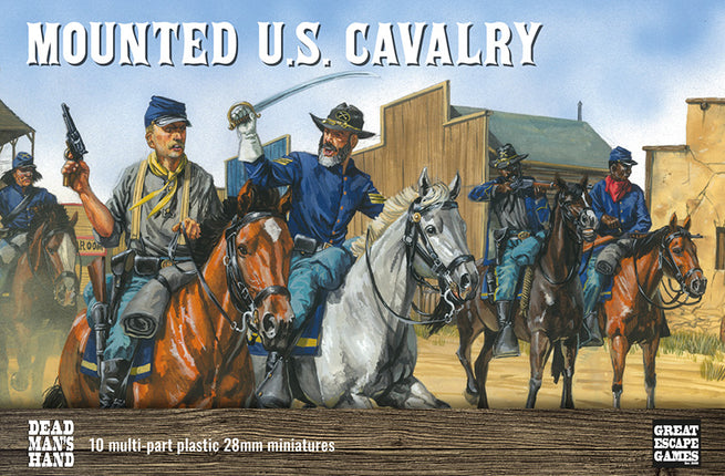 Dead Man's Hand Mounted US Cavalry/Buffalo Soldiers Plastic Box Set