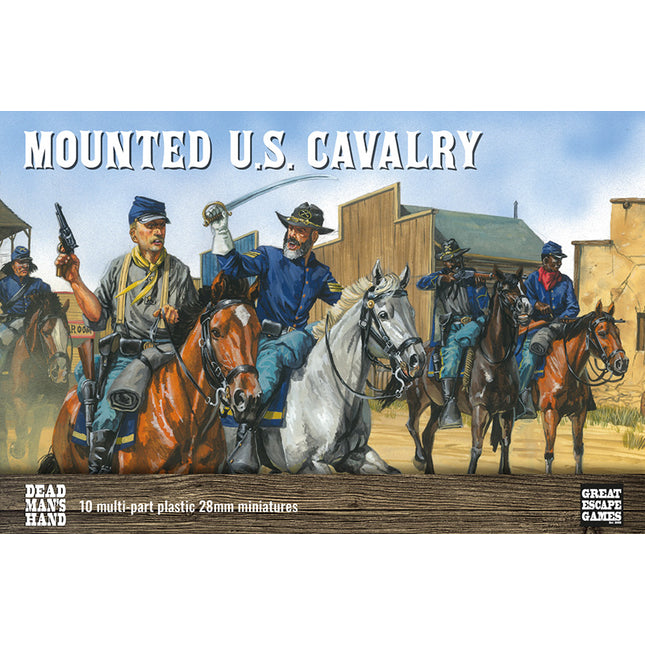 Dead Man's Hand Mounted US Cavalry/Buffalo Soldiers Plastic Box Set