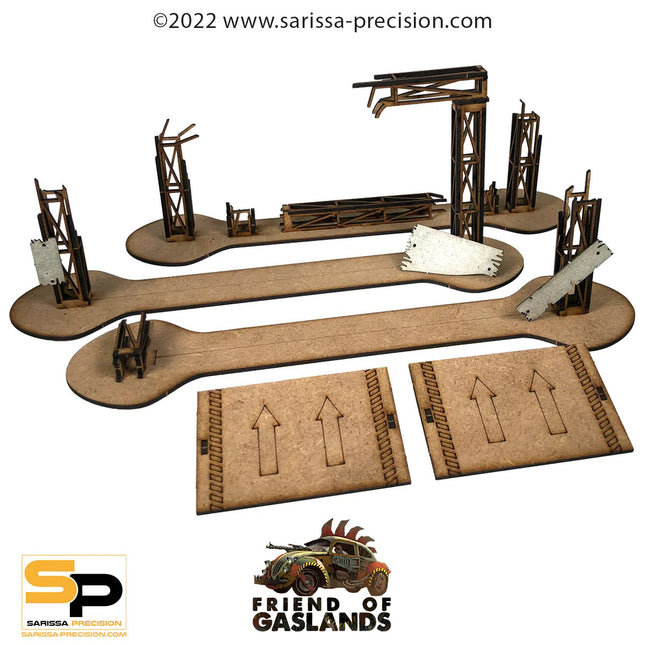 Gaslands Refuelled Derelict Race Gate and Ramp set