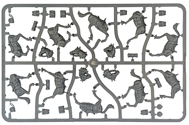 Dead Man's Hand Plastic Horses (10 plus bases)