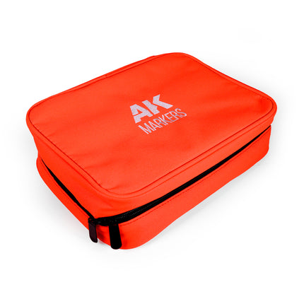 Empty organizer case with space for 40 markers