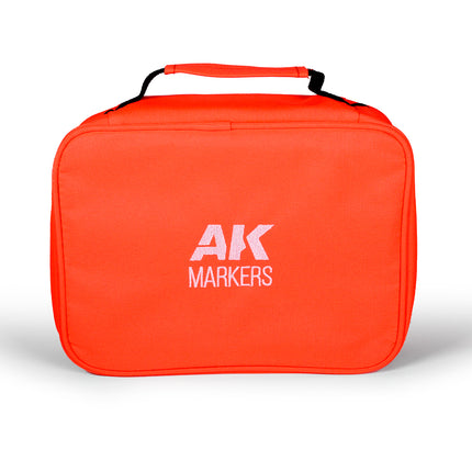 Empty organizer case with space for 40 markers