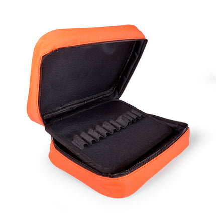 Empty organizer case with space for 40 markers