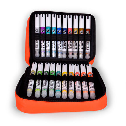 Empty organizer case with space for 40 markers