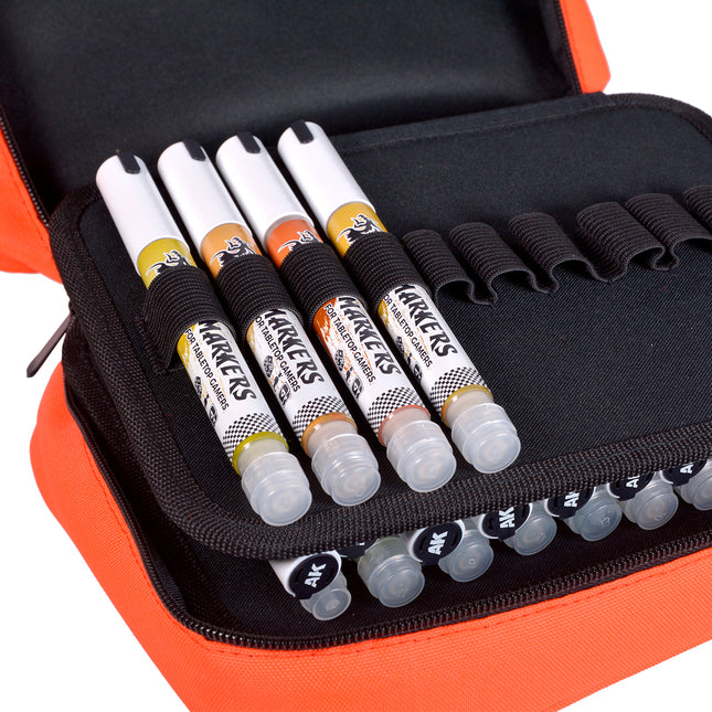 Empty organizer case with space for 40 markers