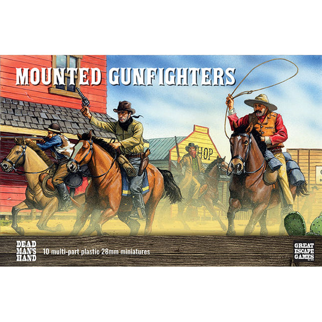 Dead Man's Hand Mounted Gunfighters Plastic Boxed Set