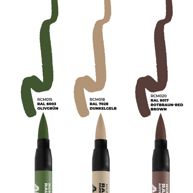 Late German AFV Camo – Real Color Markers Set