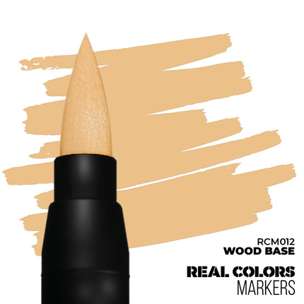 Real Color Markers Wood Base