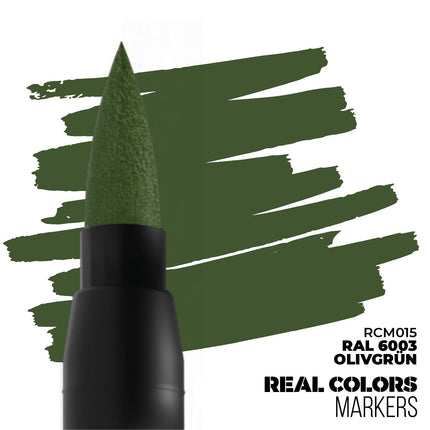 Real Color Markers Olive Green RAL6003