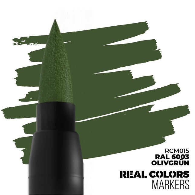 Real Color Markers Olive Green RAL6003