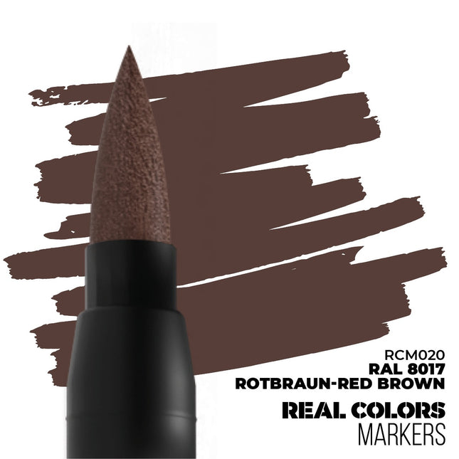 Real Color Markers Red Brown RAL8017