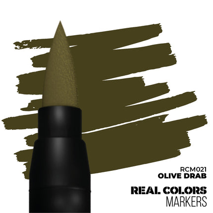 Real Color Markers Olive Drab