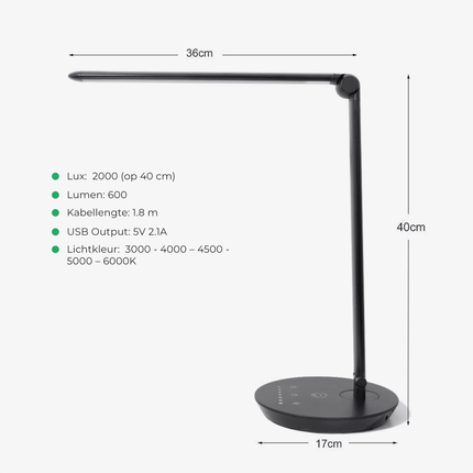 Flex daglichtlamp met USB aansluiting