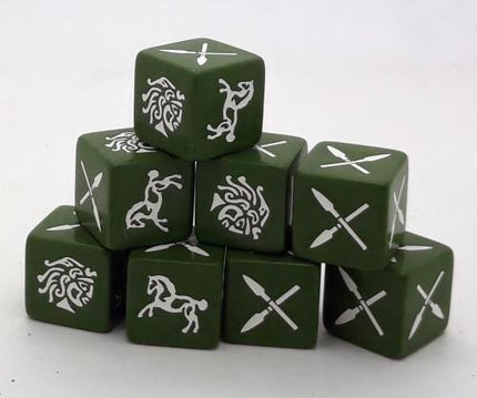 SAGA Barbarian Dobbelstenen SD16 voor bordspellen, kleurrijke game materialen van het merk SAGA, Age of Hannibal model