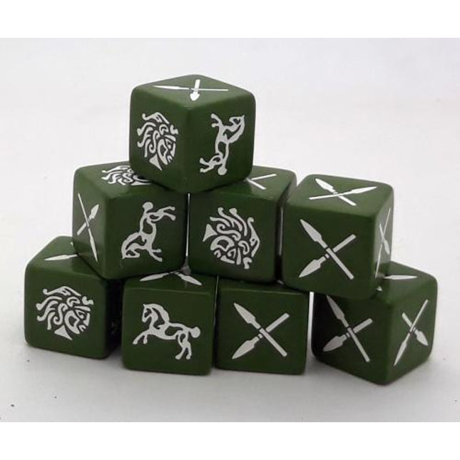 SAGA Barbarian Dobbelstenen SD16 voor bordspellen, kleurrijke game materialen van het merk SAGA, Age of Hannibal model