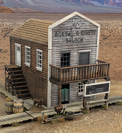 Dead Man's Hand - Aces & Eights Saloon (Two Storey Plastic Building)