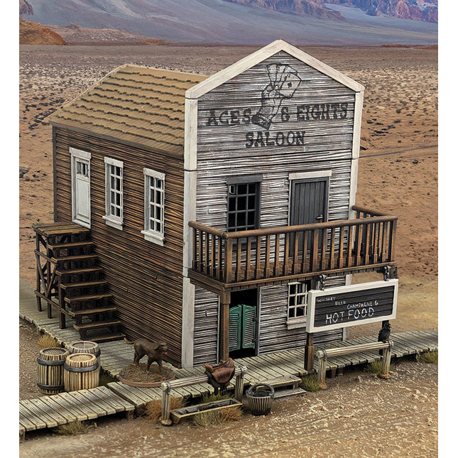 Dead Man's Hand - Aces & Eights Saloon (Two Storey Plastic Building)