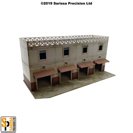 Rome Lower Rank Shops Flat Roof van Sarissa Precision, winkelgebouwen met plat dak en Romeinse scenery.