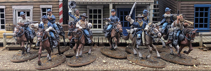 Dead Man's Hand Mounted US Cavalry/Buffalo Soldiers Plastic Box Set