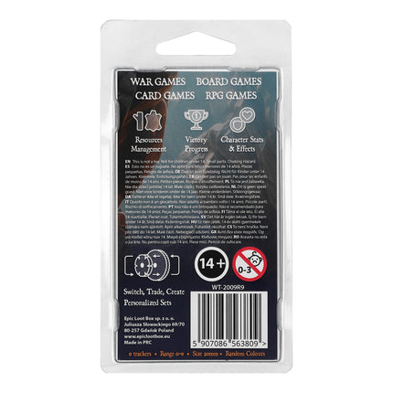 Trackers Counters, Runic, Range 0-9, Size 20mm