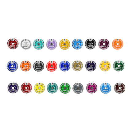 Trackers Counters, Runic, Range 0-9, Size 20mm