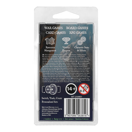 Trackers Counters, Range 0-9, Size 25mm