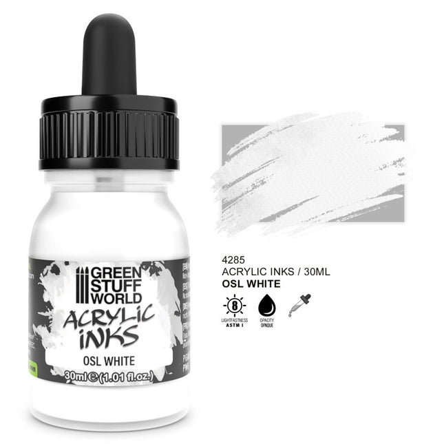 Acrylic Inks Opaque - OSL White 30ml