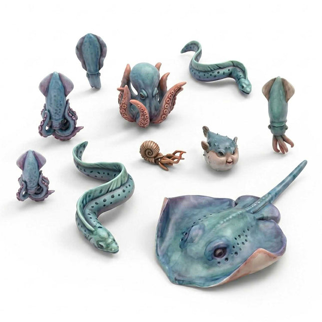 3D Printed Aquatic Creatures (1:48-1:35)