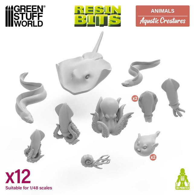 3D Printed Aquatic Creatures (1:48-1:35)