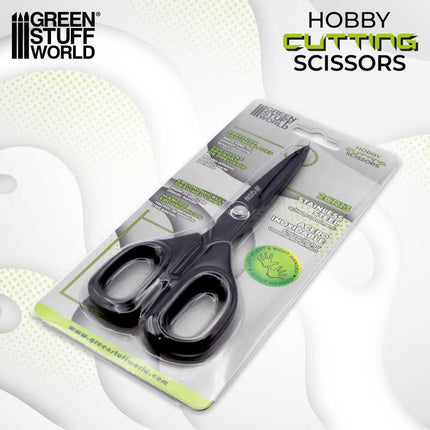 Black hobby cutting scissors