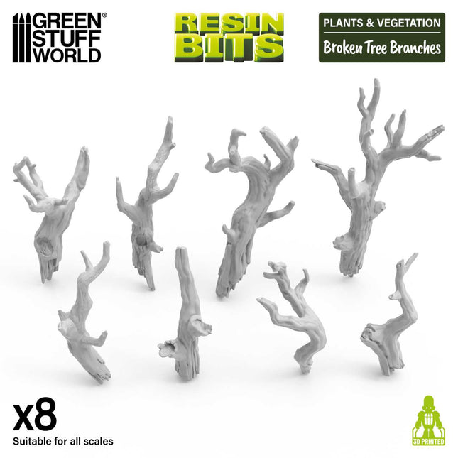 3D - Plants - Broken tree branches 1:72-1:48-1:35